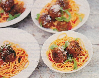 picture of Spaghetti meatballs
 Pasta